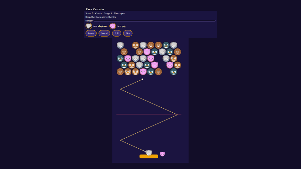 Face Cascade gameplay screenshot 2