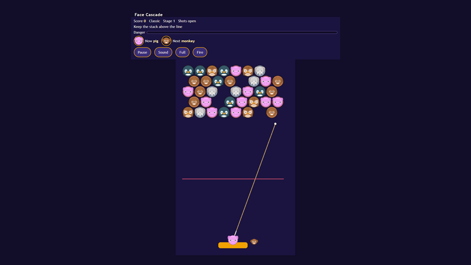 Face Cascade gameplay screenshot 1